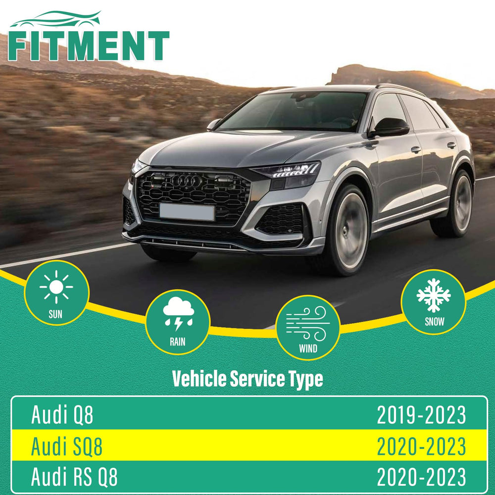 WINDSMILE Audi Q8 front 20in blade for reliable rain clearing