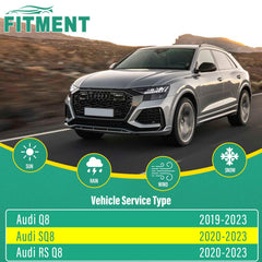 WINDSMILE Audi Q8 front 20in blade for reliable rain clearing