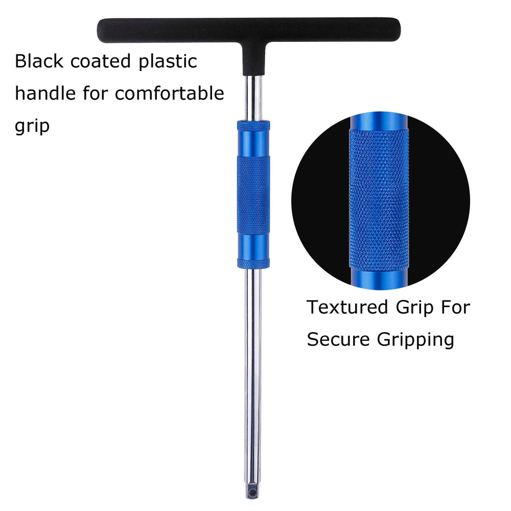 WINTOWIN 13-inch T-handle offers extended leverage for stubborn bolts