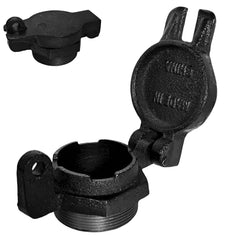 WINTOWIN 2in flip-top vented cap, top view shows durable lock and seal for diesel tanks.