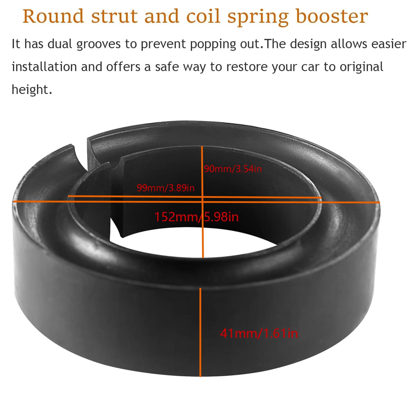 WINTOWIN universal compatibility with 5 to 5.5 inch O.D. springs for versatile fit.