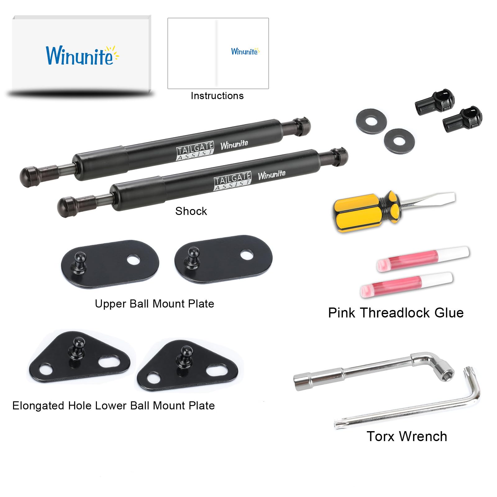 Durable 1045 steel bracket by Winunite for rugged F-150 mounting.