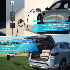Extended WINUSUAL 25 ft charging cable ready for flexible vehicle placement