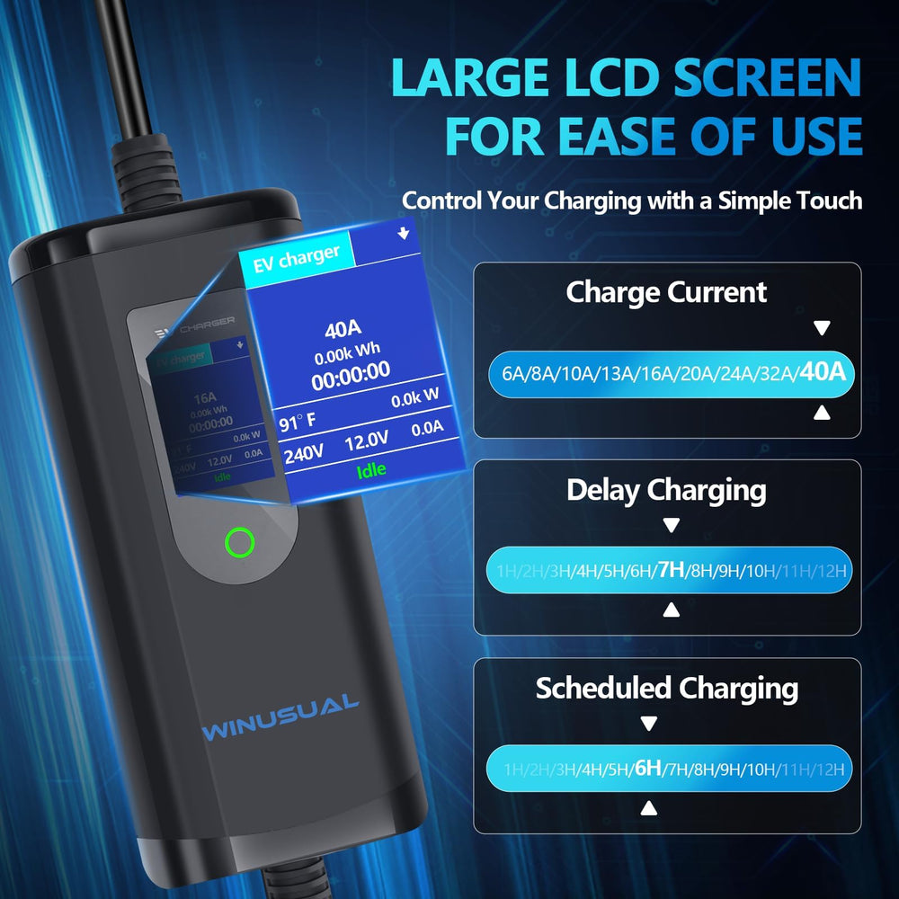 WINUSUAL EV charger setup on a road trip for on‑the‑go charging