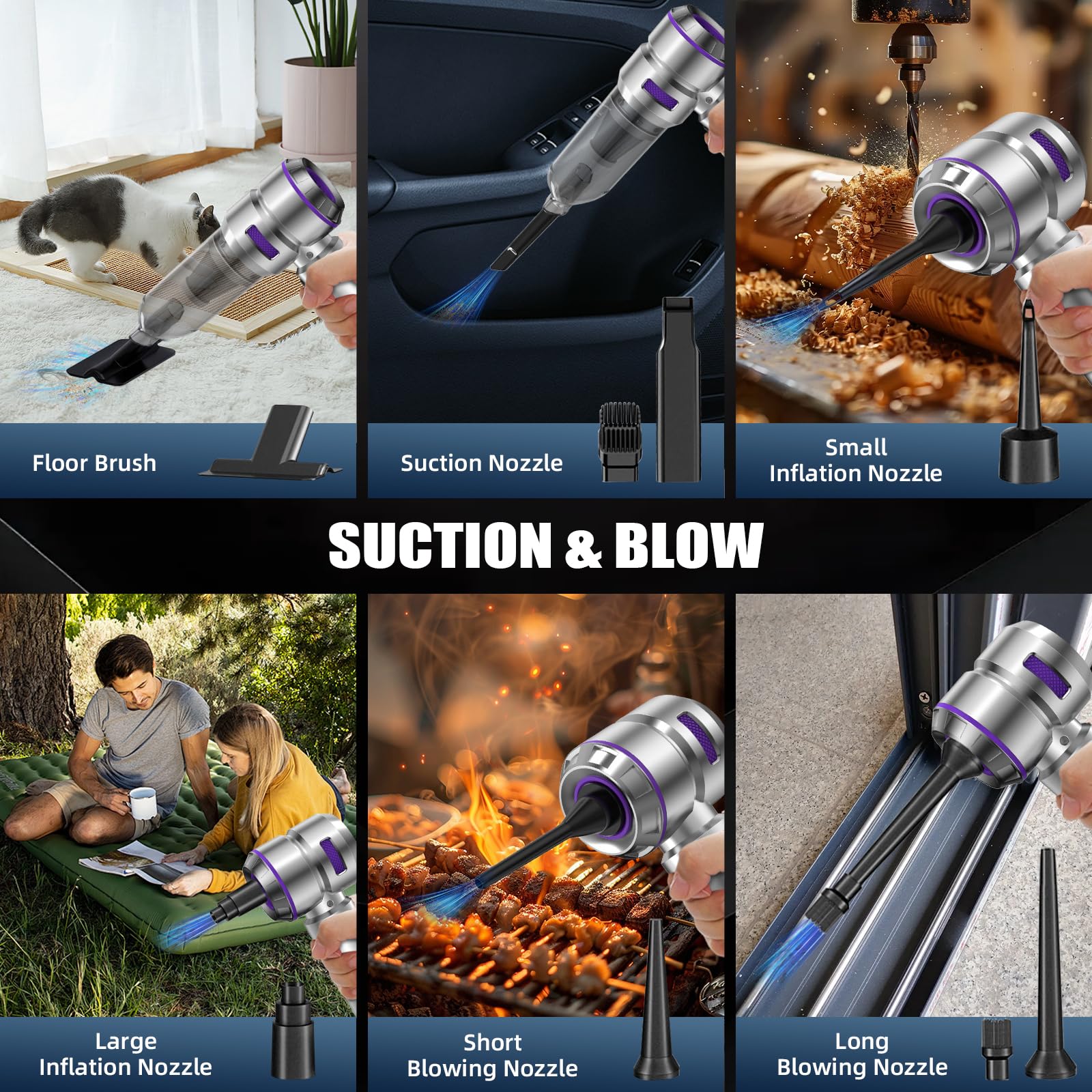 WINWEND 4-in-1 multifunctional vacuum ready for multiple tasks.