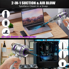 WINWEND cordless handheld vacuum perfect for car and home use.