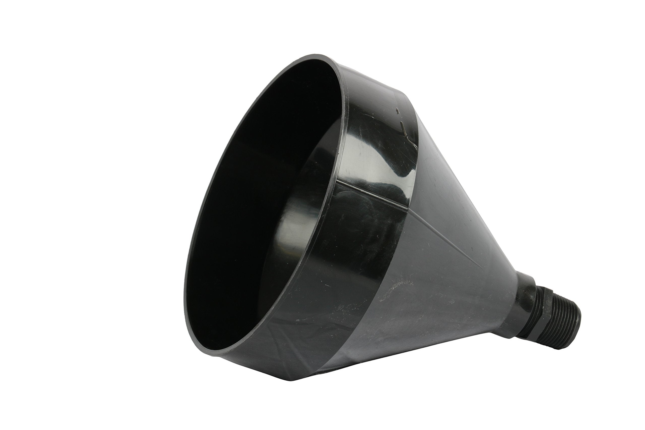 WirthCo Funnel King 1 inch thread drum funnel attached to a standard drum for spill free filling.