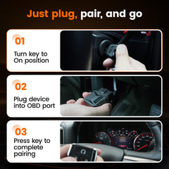 WiseSeek key fob in hand during DIY programming.