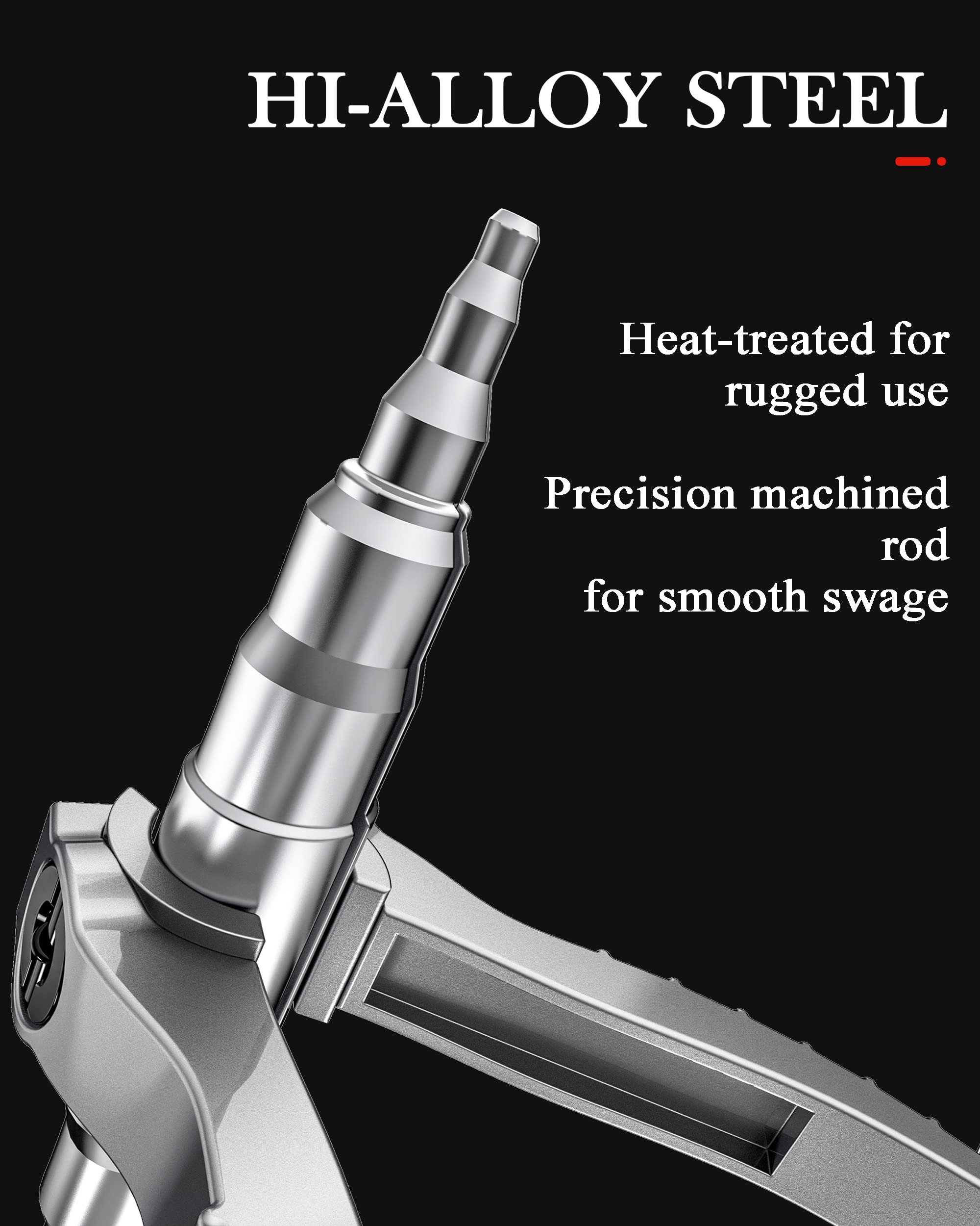 Wisscool swaging tool in use with a pipe expander
