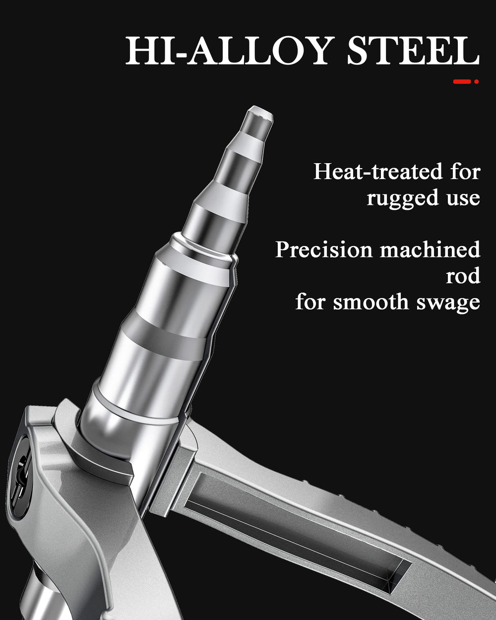 Wisscool swaging tool in use with a pipe expander
