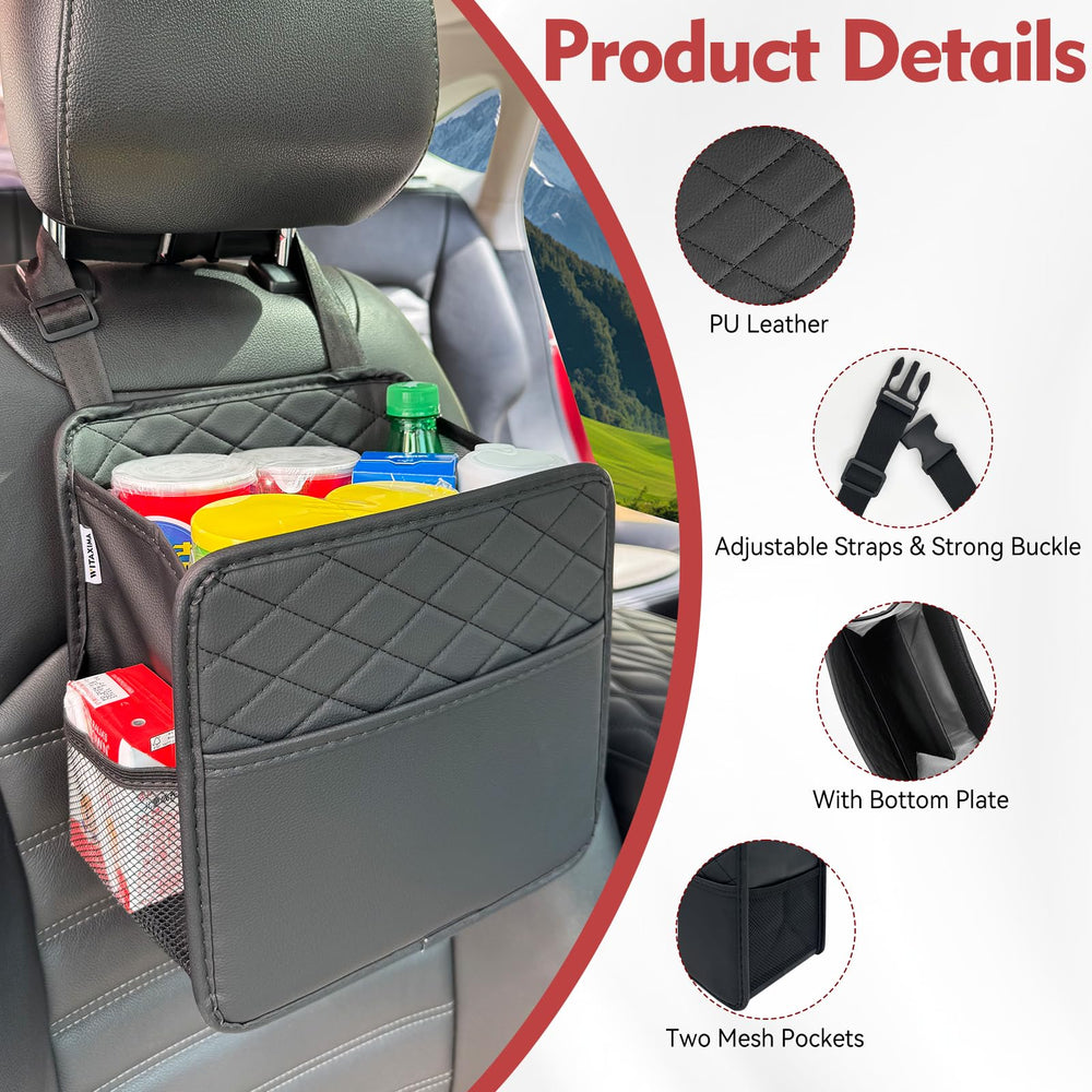 Witaxima Upgrade premium PU leather exterior is easy to wipe clean.
