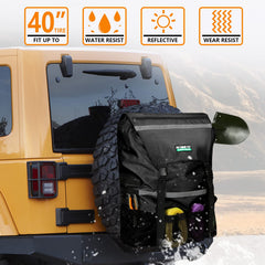 WITSTEP bag open to show 30-gallon capacity for trash and gear