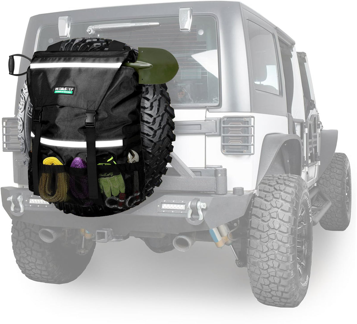WITSTEP spare tire trash bag with universal fit on 30-40 inch tires for off-road vehicles