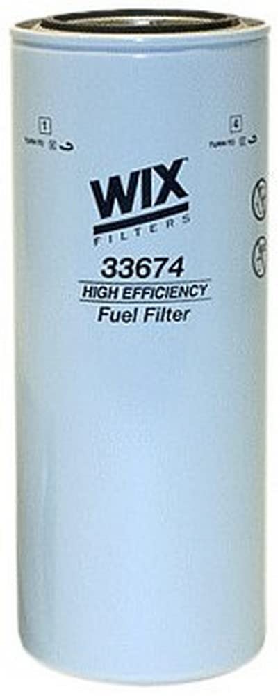 WIX 33674 heavy duty spin-on fuel filter for cleaner fuel delivery and engine reliability