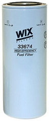 WIX 33674 heavy duty spin-on fuel filter for cleaner fuel delivery and engine reliability