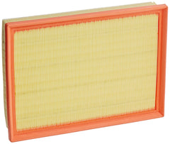 Wix 49350 air filter panel installed in a vehicle demonstrates precise vehicle-specific fit.