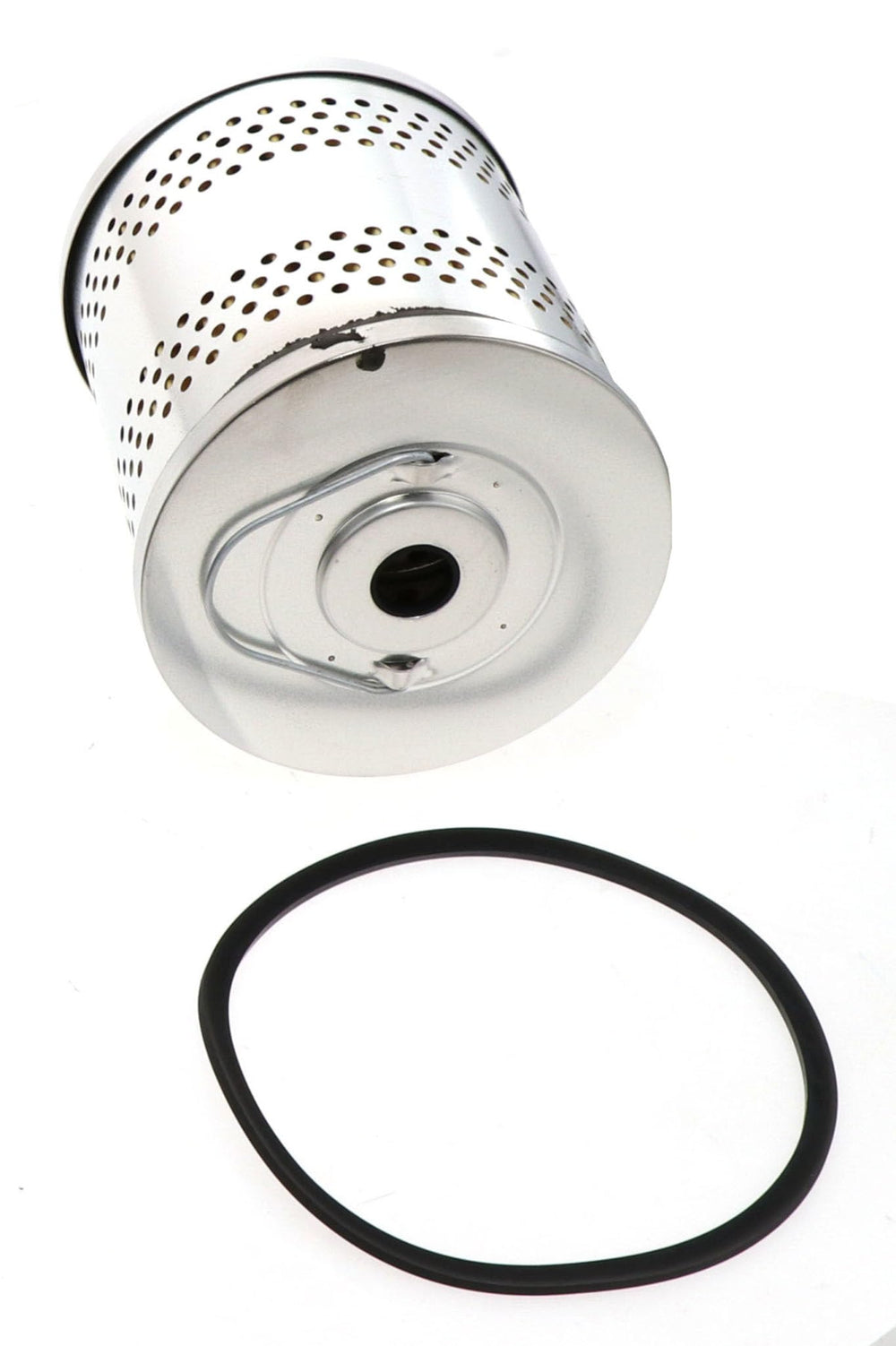 WIX 51010 oil filter replacement top view shows sturdy housing.