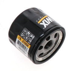 WIX 51056 oil filter closeup showing synthetic media for engine protection