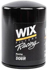 Wix 51061R spin-on lube filter side view shows compact design for versatile engine maintenance.
