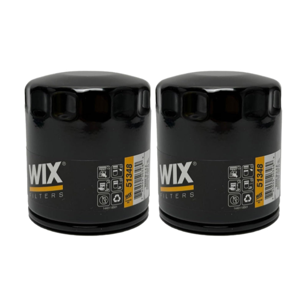 Wix 51348 spin-on lube filter front view; reliable filtration for engines