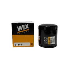 Wix 51348 spin-on lube filter gasket close-up; secure oil seal