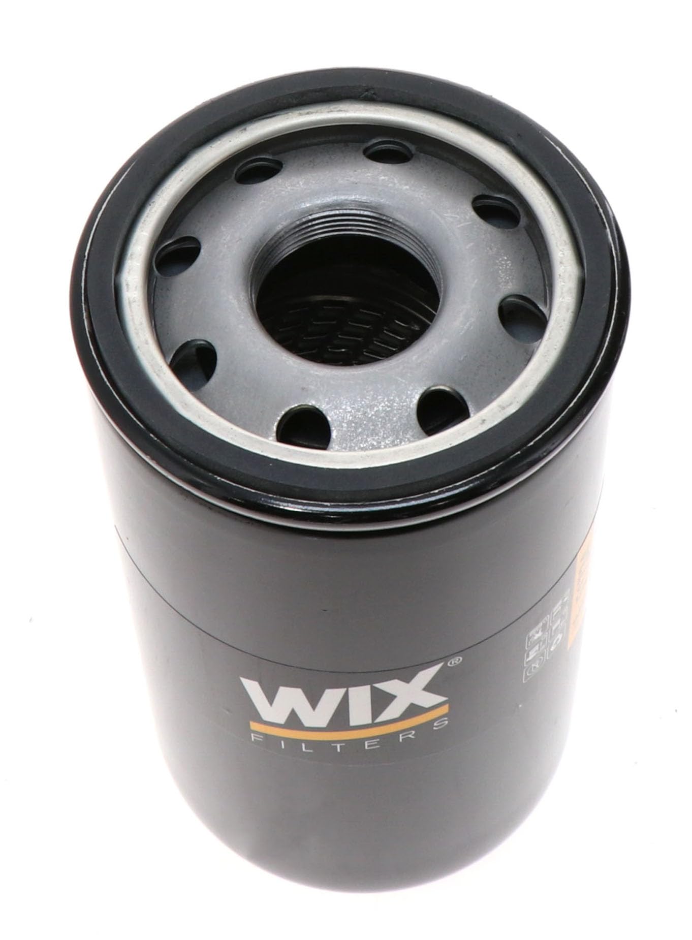 WIX 51734 oil filter media detail emphasizes high dirt-trapping efficiency.