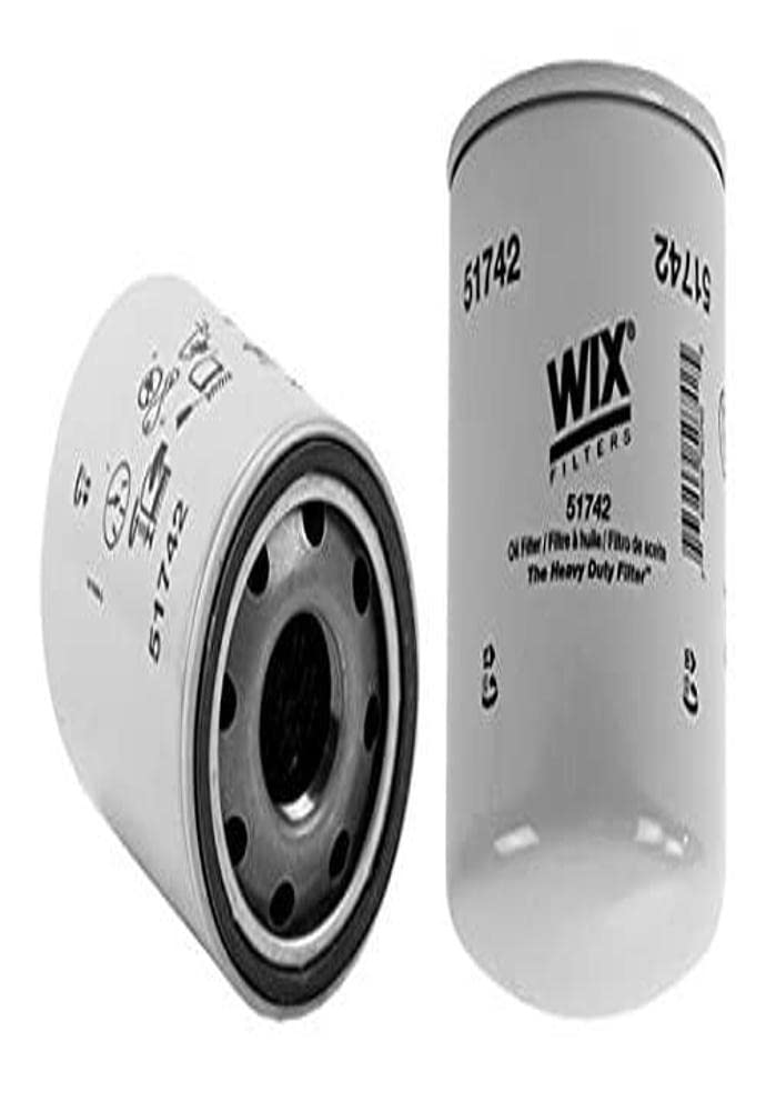 WIX 51742 oil filter replacement image: reliable filtration for diesel engines and synthetic oils.