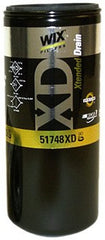 WIX 51748XD heavy-duty spin-on lube filter ready for installation, improves dirt capture and oil flow.