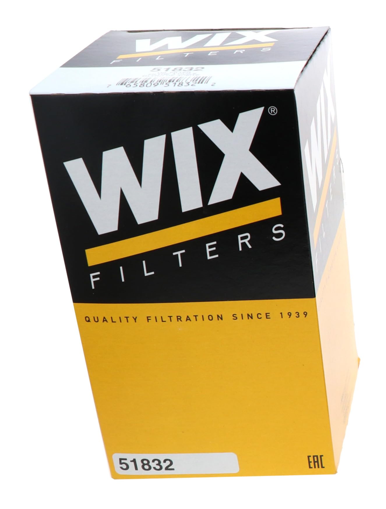 WIX 51832 packaging and labeling facilitates quick identification