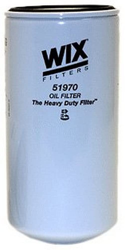 WIX 51970 oil filter in use, ideal for synthetic and high-mileage oils, protecting engines in tough conditions.