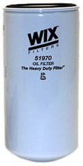 WIX 51970 oil filter in use, ideal for synthetic and high-mileage oils, protecting engines in tough conditions.