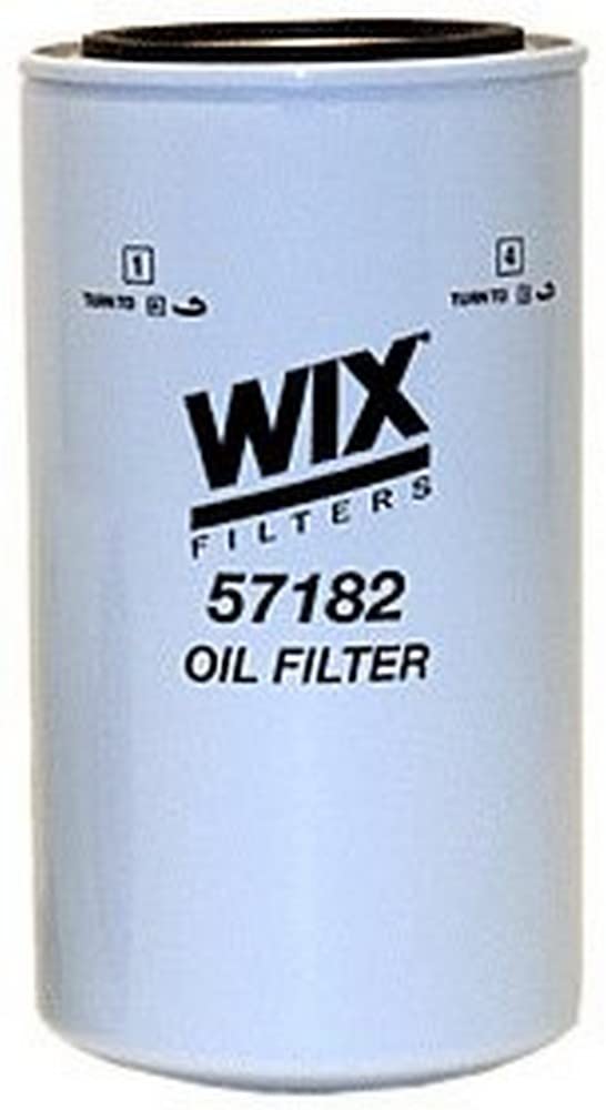 WIX 57182 heavy duty spin-on lube filter for durable filtration and high dirt-holding capacity