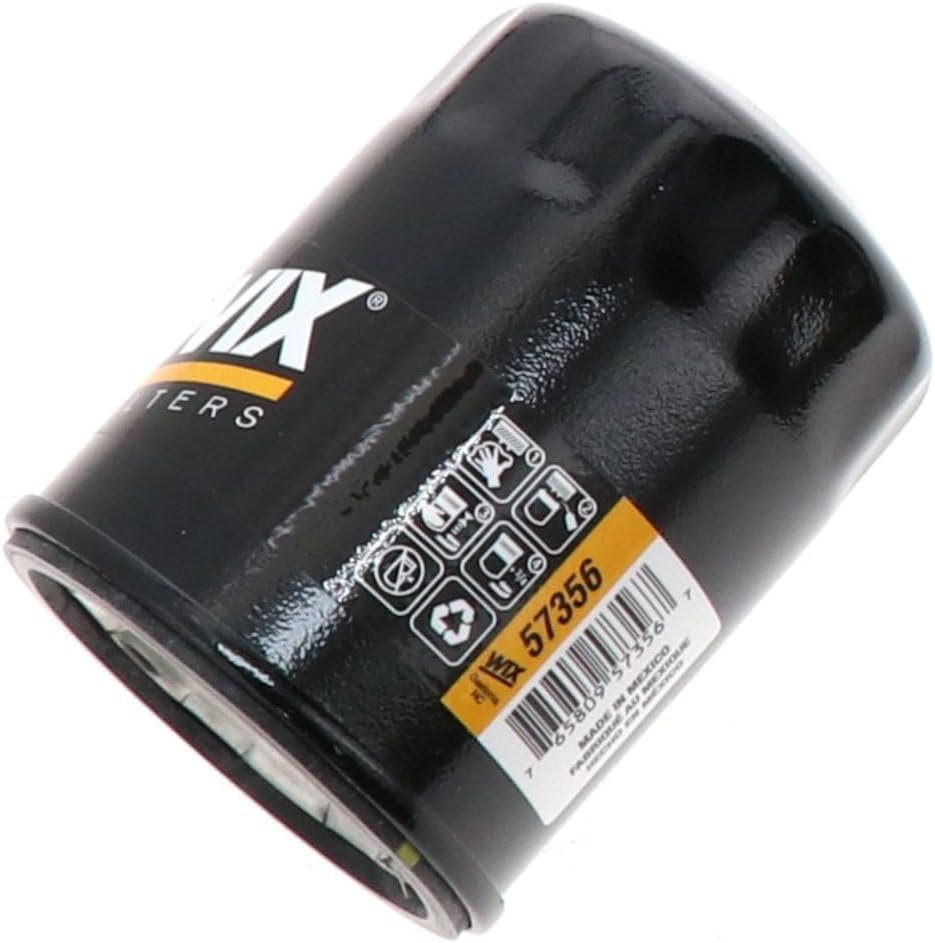 Wix 57356 spin-on lube filter installation image shows threaded connection for quick swaps.