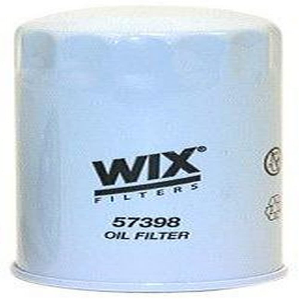 WIX 57398 oil filter replacement for synthetic and high-mileage oils, supporting engine protection