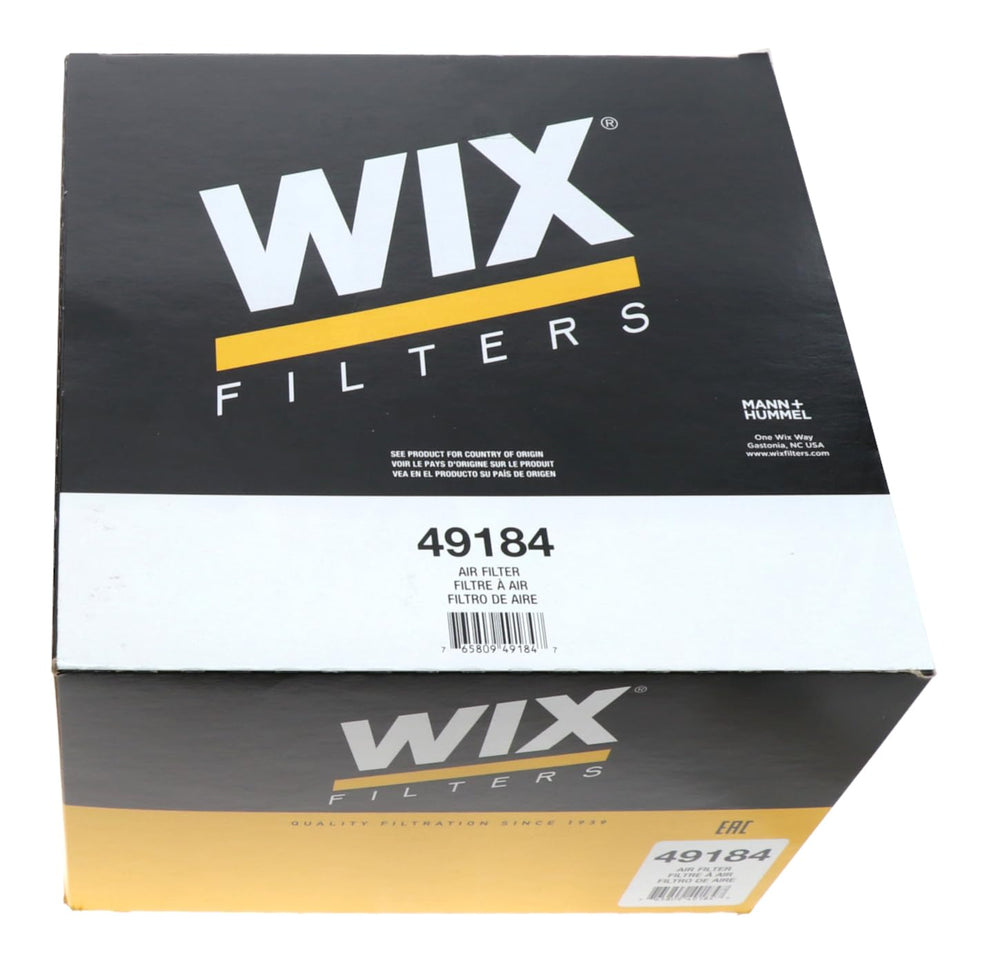Packaging with dimensions highlights compact, easy-to-handle filtration upgrade.
