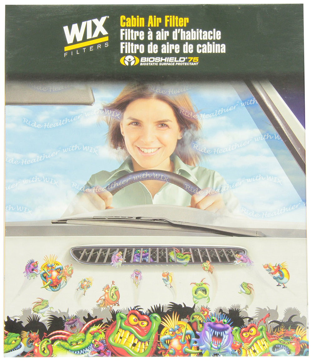 Wix Cabin Air Panel 24579 side view showing compact design for easy installation