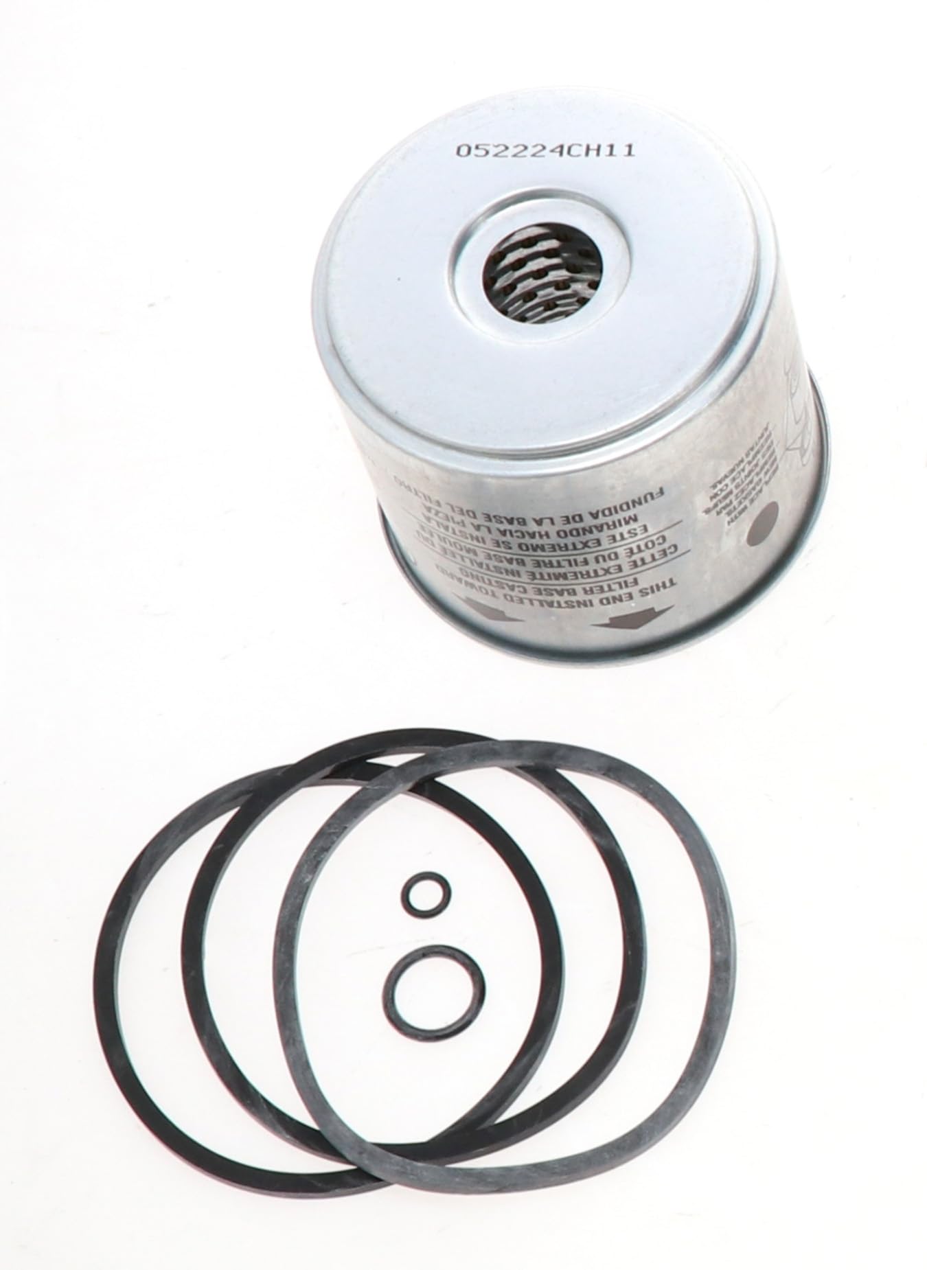 WIX Filters 33166 built-in gaskets close-up reduces mis-installation during replacement.