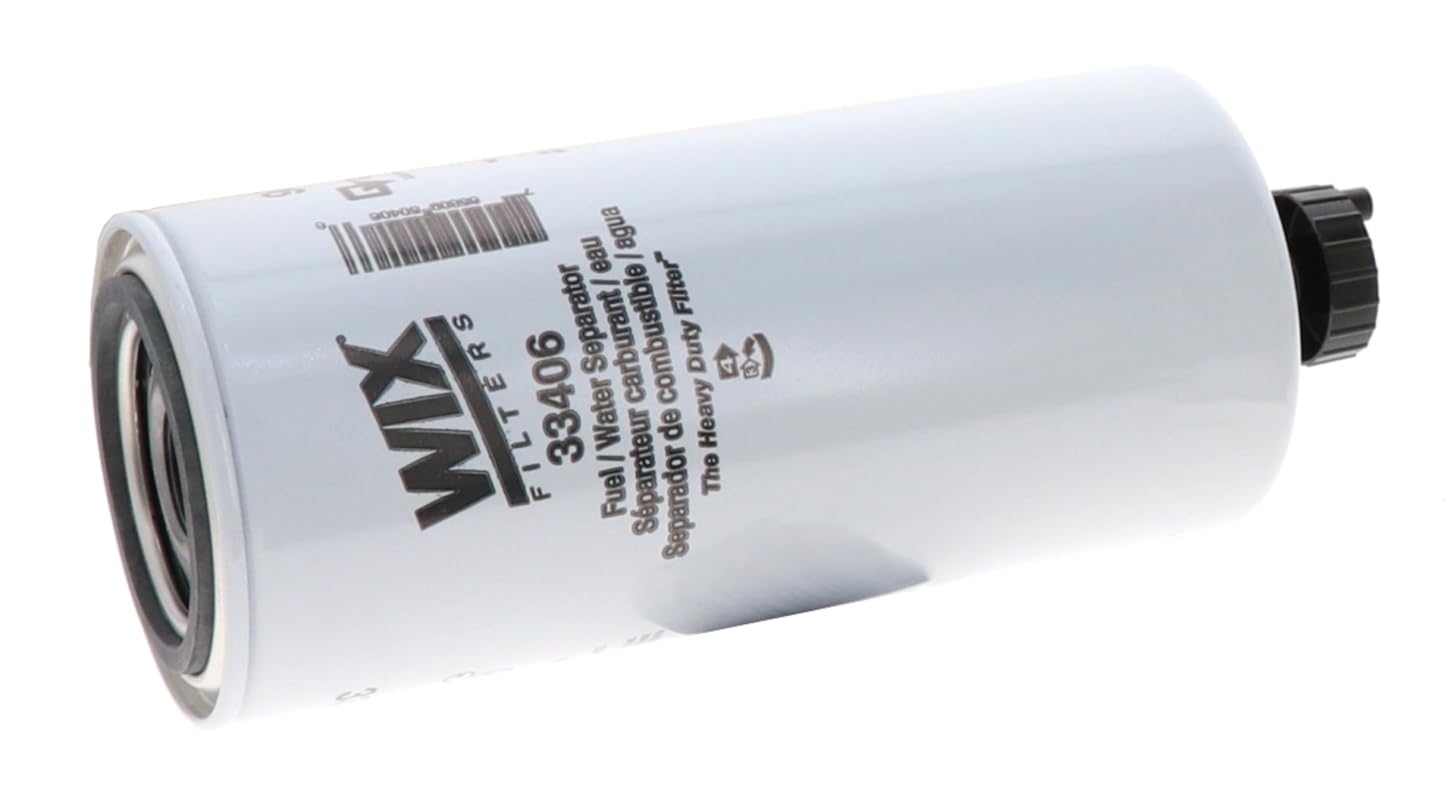 WIX 33406 packaging highlighting spin-on design and compatibility