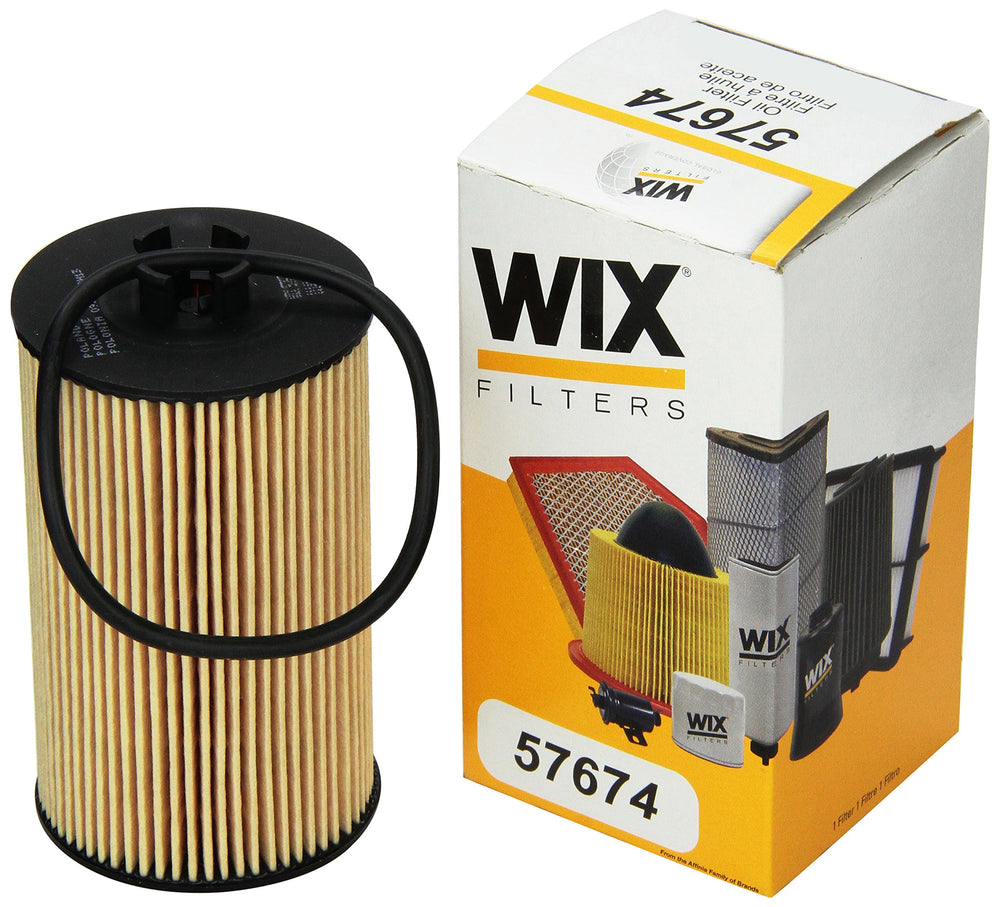 WIX Filters 57674 cartridge close-up, metal-free lube for smooth operation