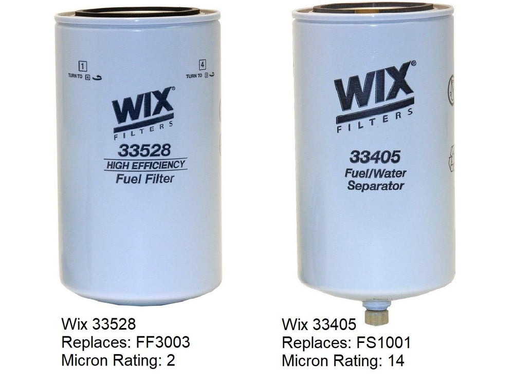 Wix filters FF3003 side view emphasizes compact design and easy installation.