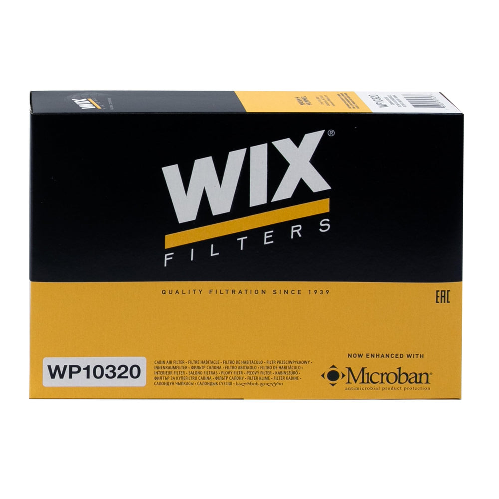 Wix Filtr LD cabin air filter with Viton seals for durable, leak-resistant performance.
