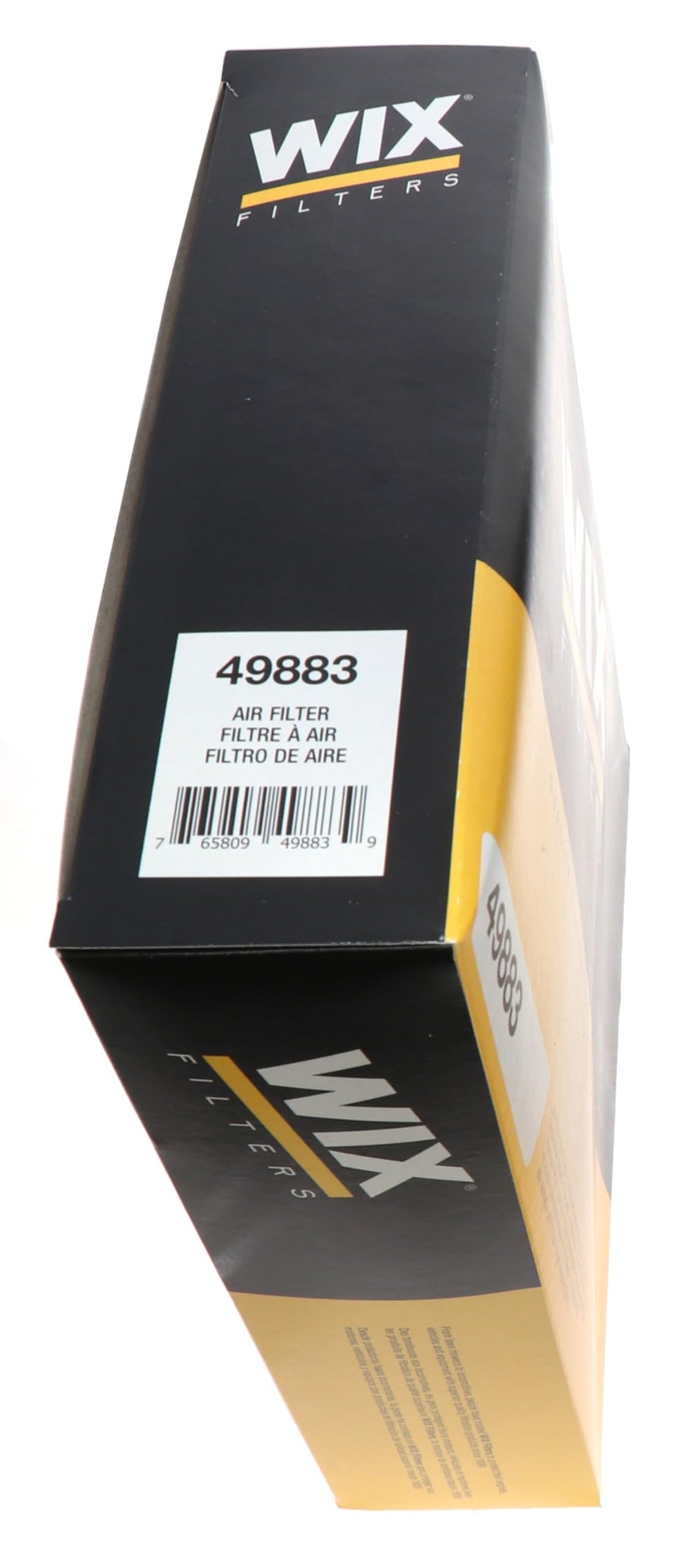 WIX Racing Filters Air Filter Panel mounted in engine bay demonstrates correct vehicle-specific fit