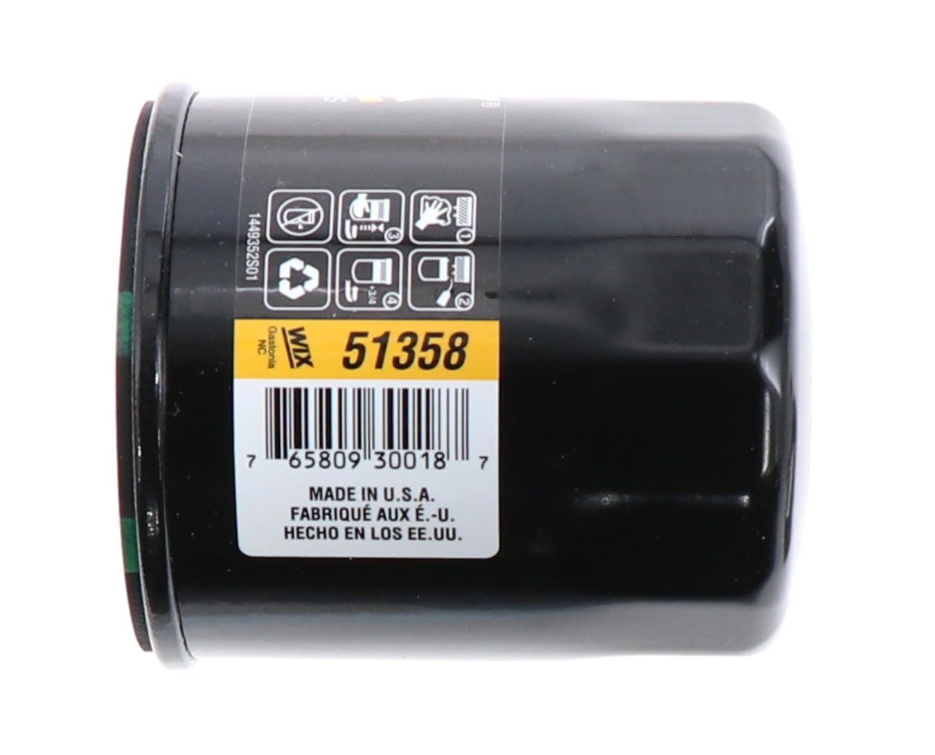 WIX Spin-On Lube Filter side view highlights robust body for reliable performance