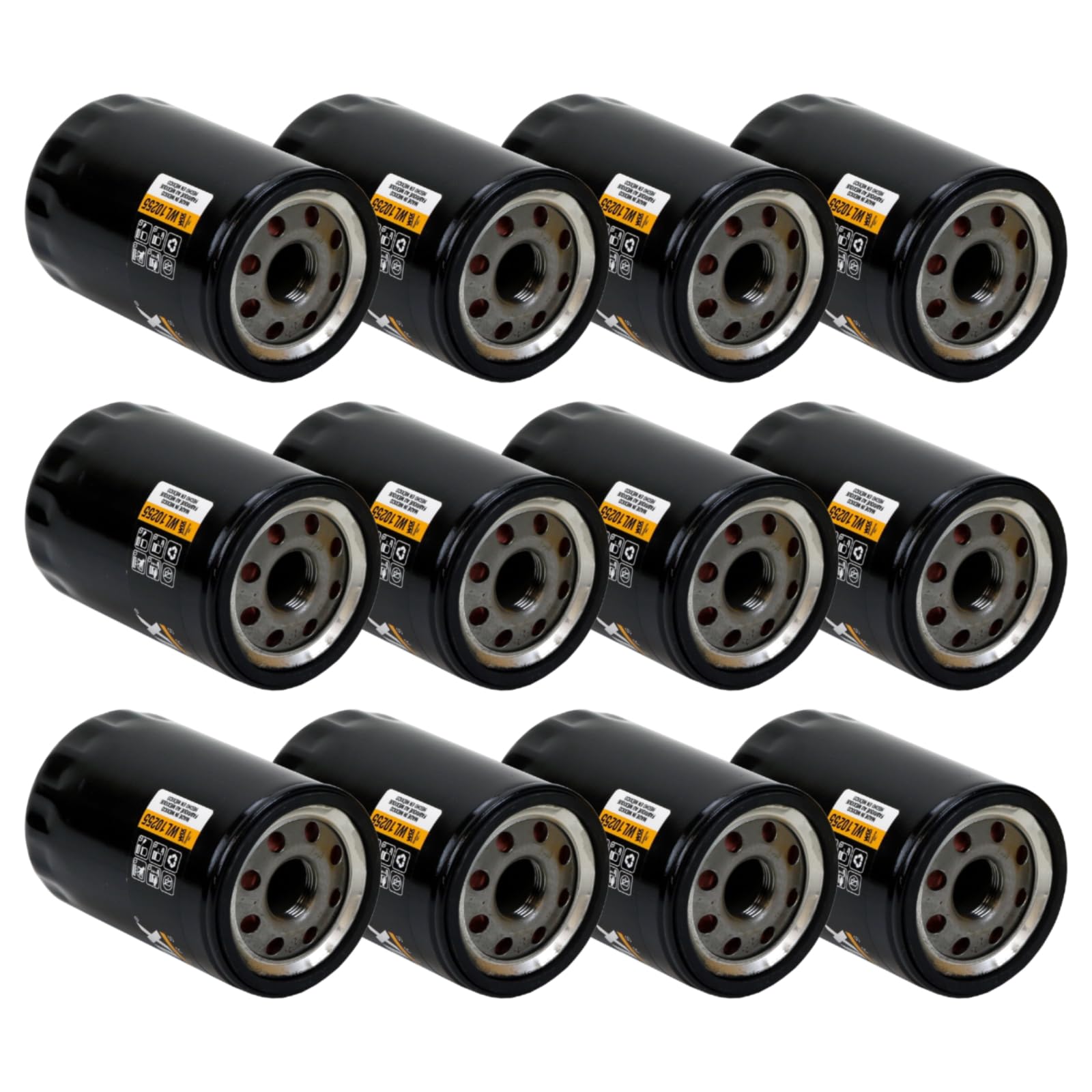 Wix WL10255 spin-on lube filter packaging shows a 12-pack case for easy stock