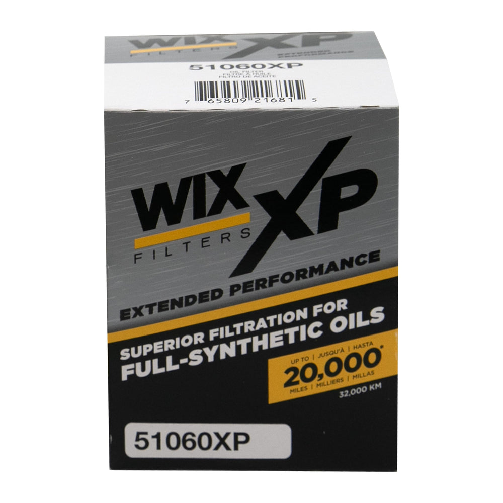 WIX XP oil filter compatibility check image emphasizes correct fit for Chevrolet and GMC trucks.