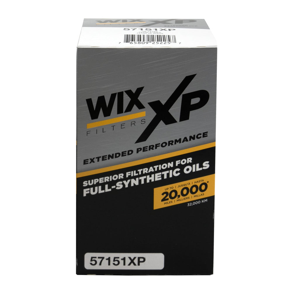 WIX XP oil filter in engine compartment enabling clean startup.