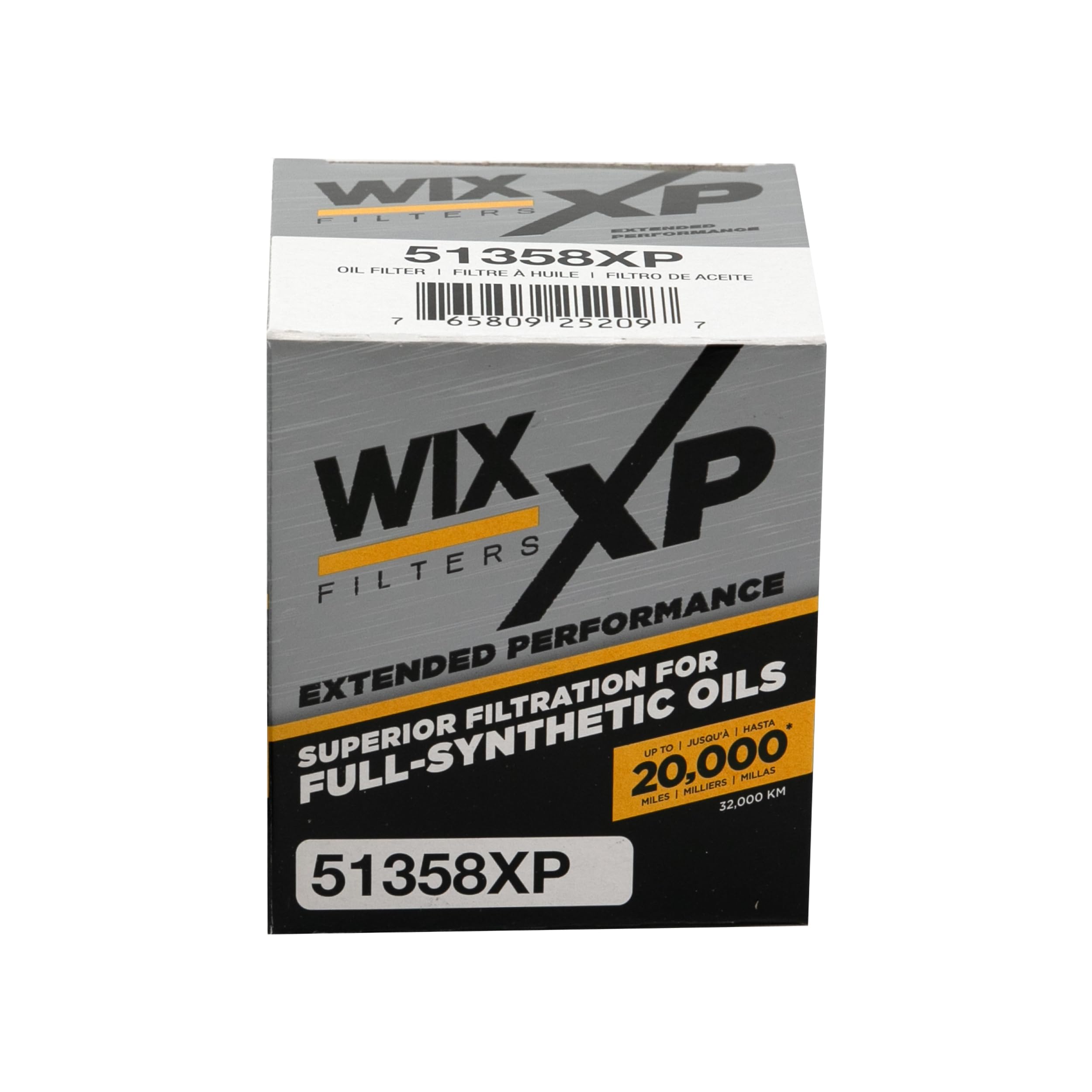 WIX XP oil filter installed in engine with clean startup