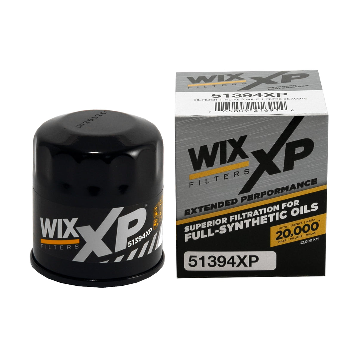 WIX XP oil filter replacement shows precise fit for synthetic oil and multiple vehicle brands.