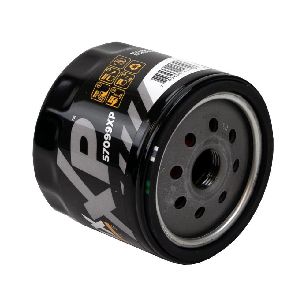 WIX XP oil filter showing synthetic-oil compatibility supports clean startup oil flow.