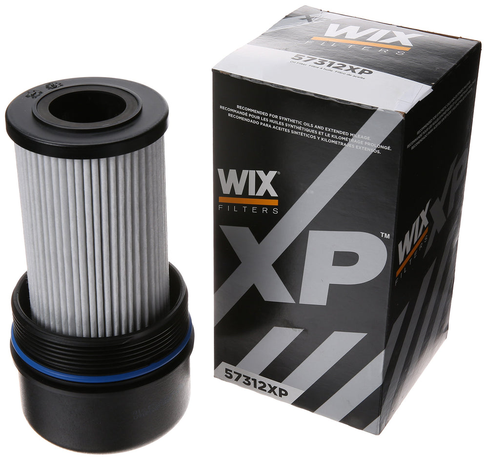 WIX XP oil filter (synthetic-performance) ensures clean oil flow for towing and extreme conditions.